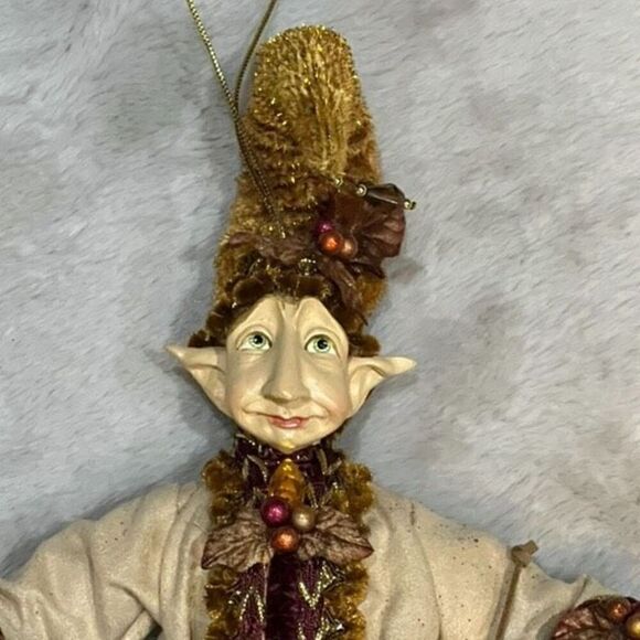 Mark Roberts Vintage Pose able Christmas Holiday Fairy Big Ear Elf - Picture 3 of 4